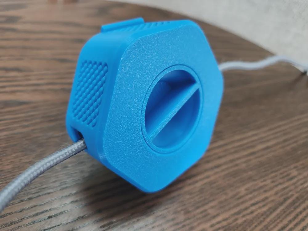Enrouleur de câble Enroulo bleu